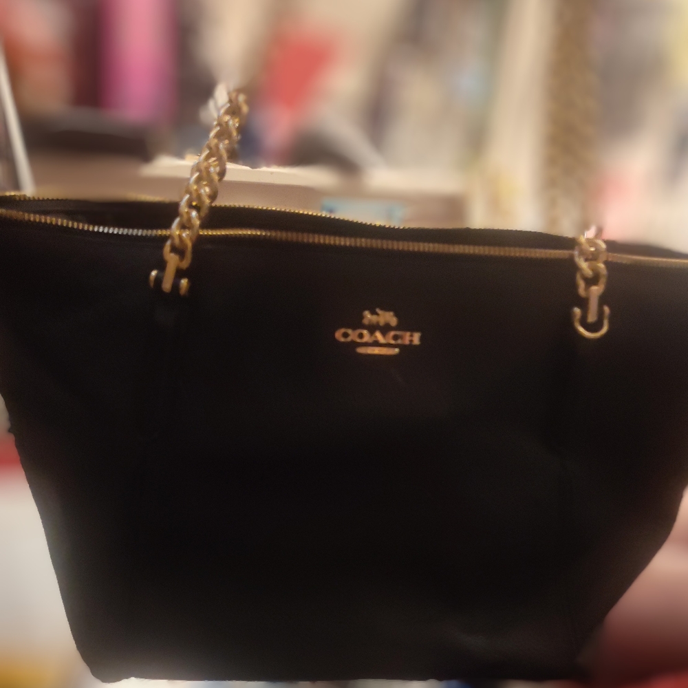 Coach Black Tote Bag